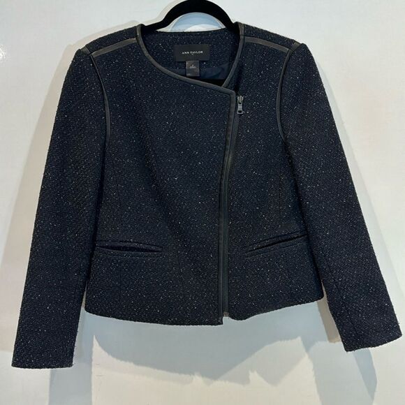 And Taylor, navy blue and black blazer, size 8 - Picture 1 of 7